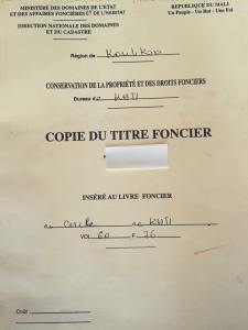 permis d'occuper au sénégal