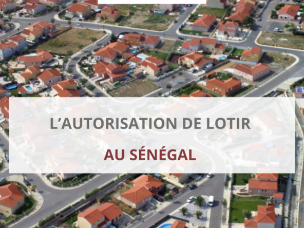 autorisation de lotir sénégal